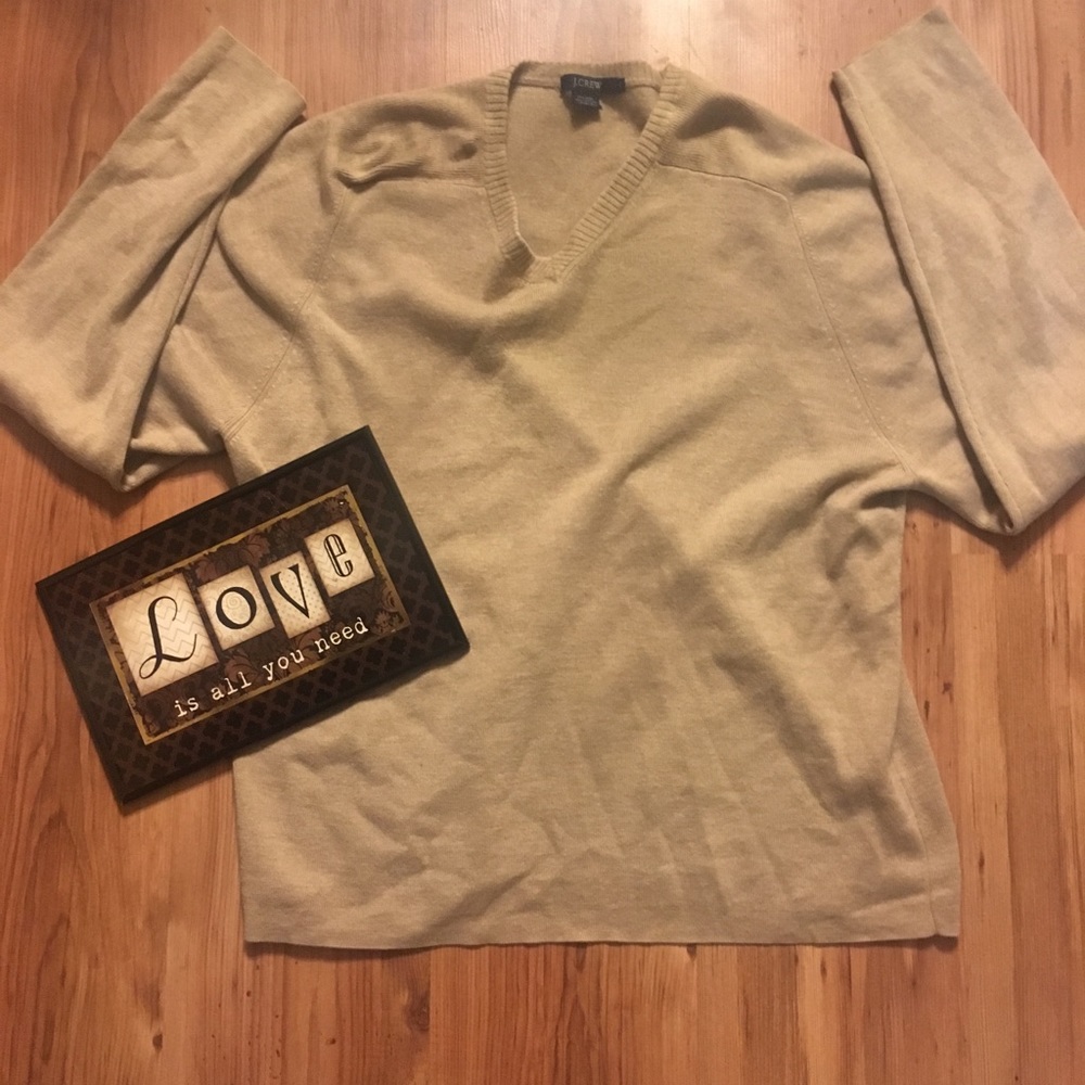 J. crew men’s XL pullover sweater wool-cotton